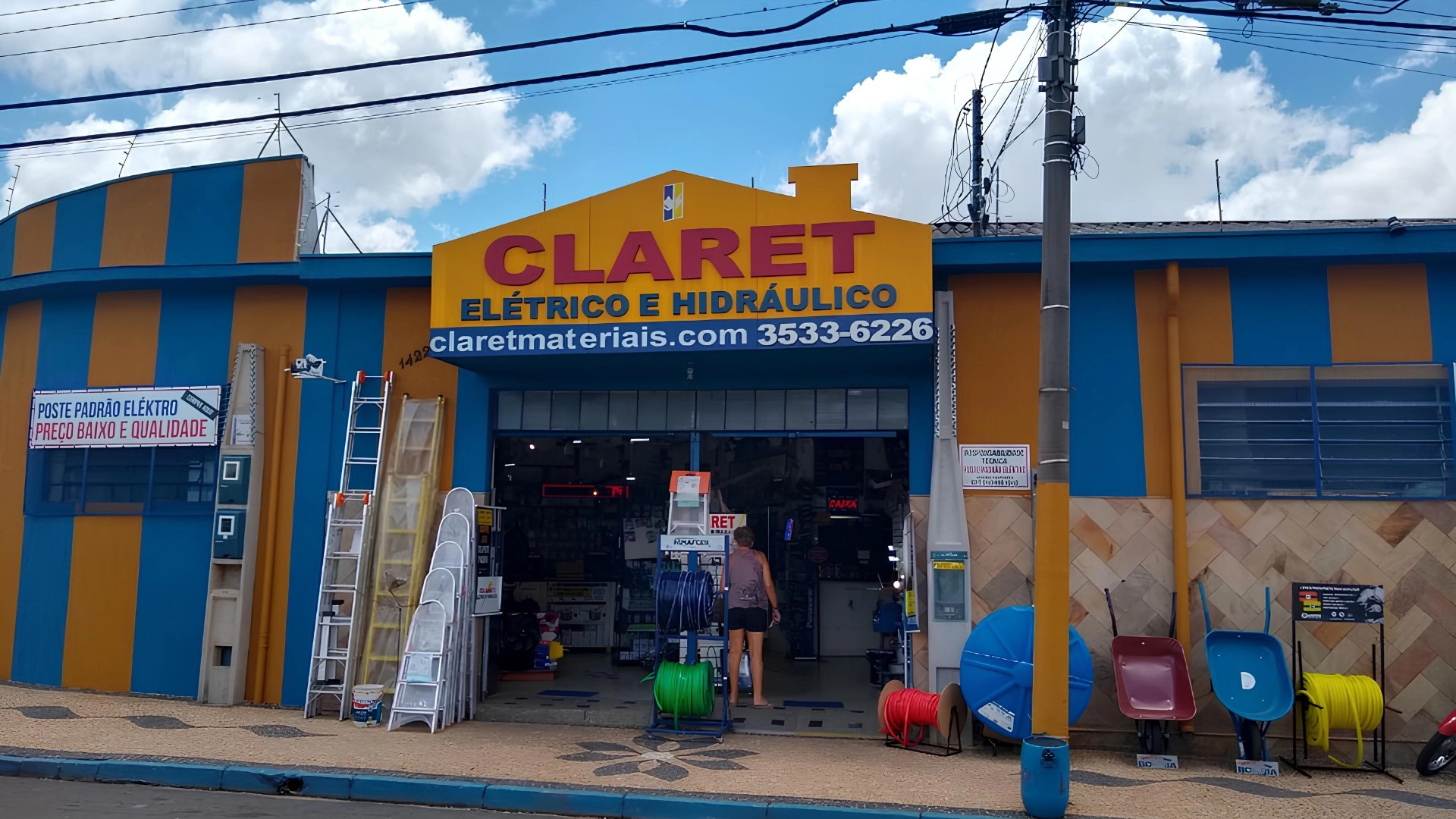 Claret - Materiais Elétricos | Hidráulicos | Poste Padrão